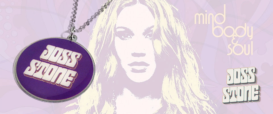 Exclusive printed pendants for Joss Stone